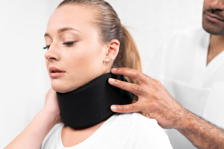 male-physiotherapist-putting-neck-brace-woman_23-2148780744